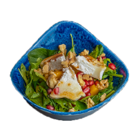 Gyümölcsös kevertsaláta grillezett kecskesajttal